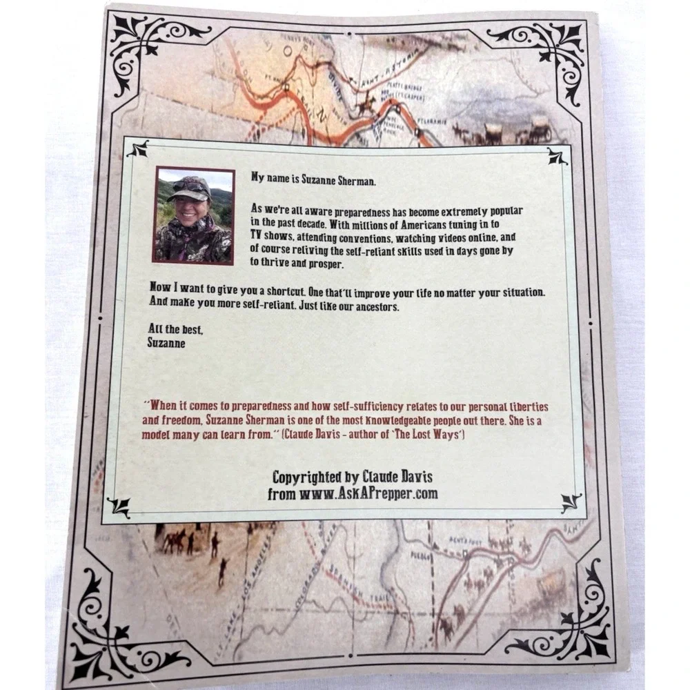 The Lost‎ Frontier Handbook Suzanne Sherman Out Of Print Survival Prepper RARE